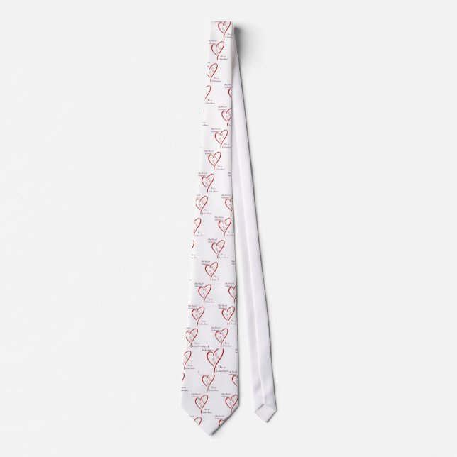 Löwchen Heart Belongs Tie (Front)