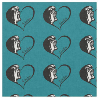 Lowchen Heart Design Fabric