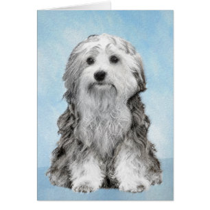 Lowchen Painting - Cute Original Dog Art