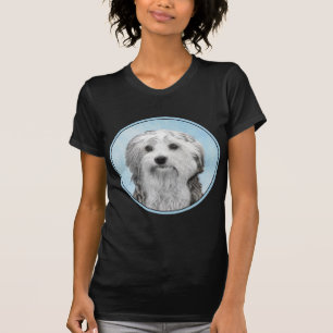 Lowchen Painting - Cute Original Dog Art T-Shirt