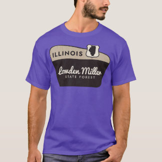 Lowden Miller State Forest Illinois Welcome Sign T-Shirt