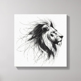 Löwe Canvas Print