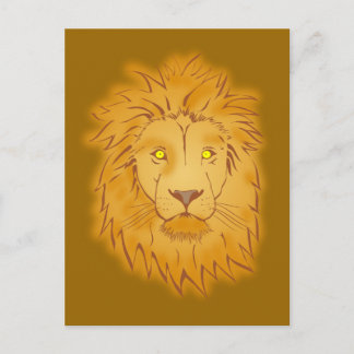 Löwe Löwenkopf lion head Postcard