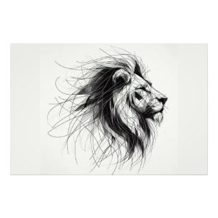 Löwe Photo Print