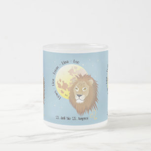 Löwe - sign Tasse Frosted Glass Coffee Mug