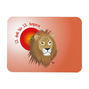Löwe - Sternzeichen Premium Flexi Magnet