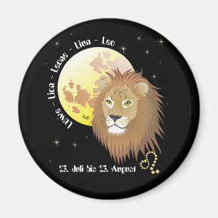 Löwe - Tierkreiszeichen Magnet