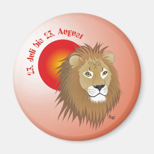 Löwe - Tierkreiszeichen Magnet