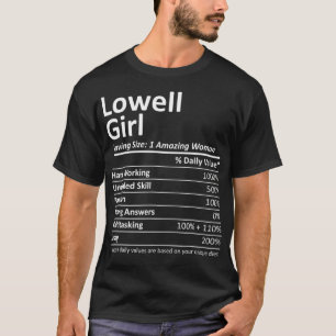LOWELL GIRL MA MASSACHUSETTS Funny City Home Roots T-Shirt