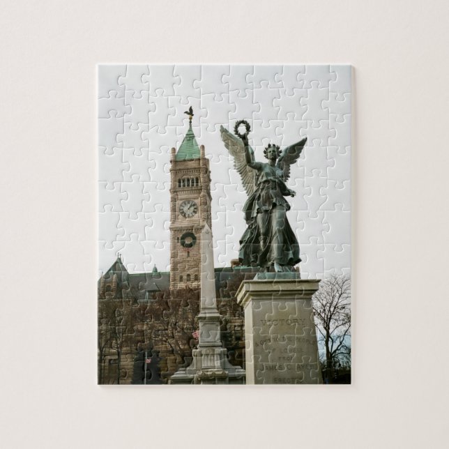LOWELL MASSACHUSETTS CITY HALL PUZZLE (Vertical)