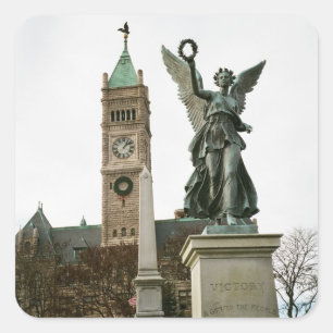LOWELL MASSACHUSETTS CITY HALL STICKER