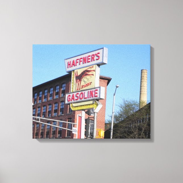 LOWELL MASSACHUSETTS LANDMARKS WRAPPED CANVAS PRINT (Front)