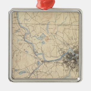 Lowell, Massachusetts Metal Tree Decoration