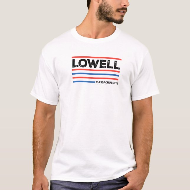Lowell Massachusetts Resident Ma Local Lowellian H T-Shirt (Front)