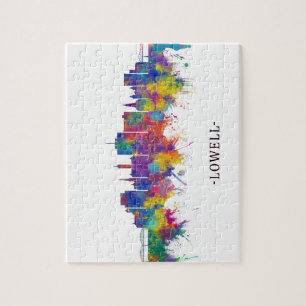 Lowell Massachusetts Skyline Jigsaw Puzzle