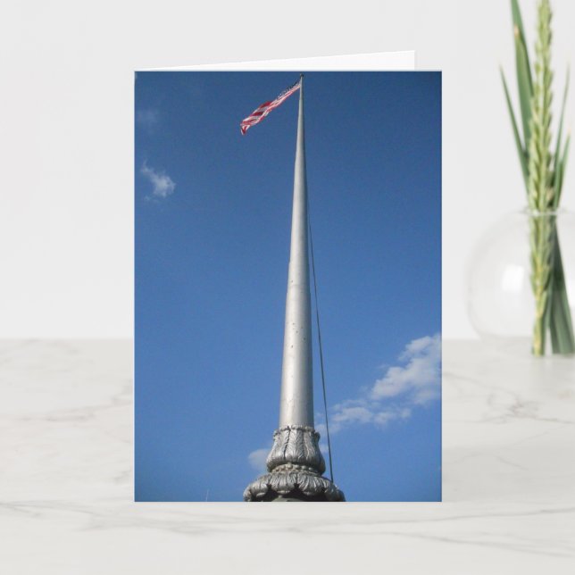 “Lowelle American Flag” Sympathy Card (Front)