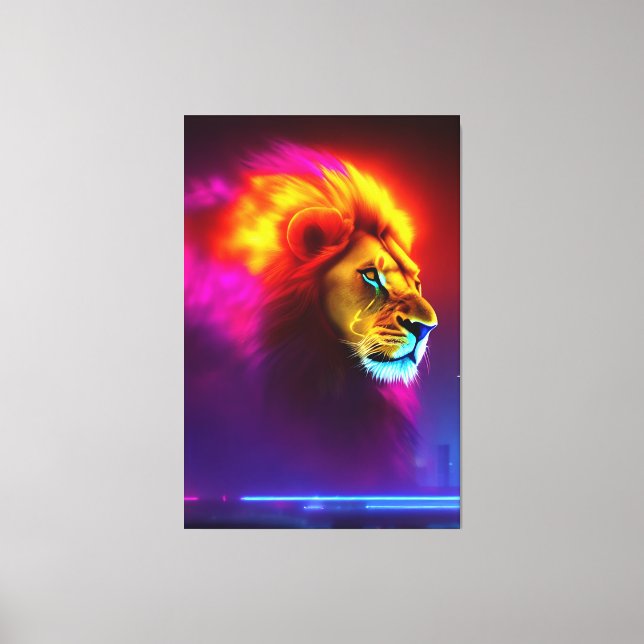 Löwen King Canvas Print (Front)