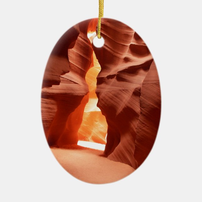 Lower Antelope Canyon amazing beauty Ceramic Tree Decoration (Front)