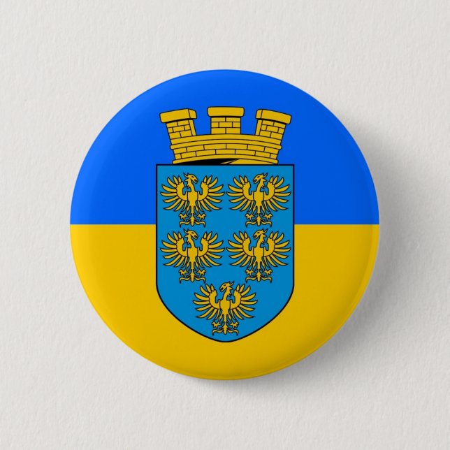 Lower Austria Flag 6 Cm Round Badge (Front)