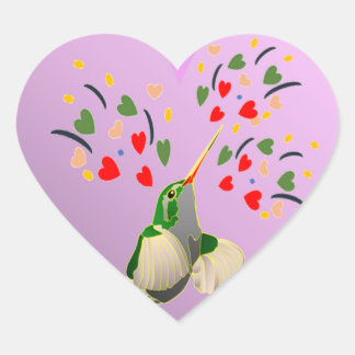 LOWER BEIJA-FLOR HEART STICKER