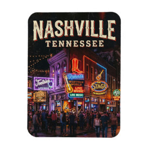 Lower Broadway Honky-Tonks USA Magnet