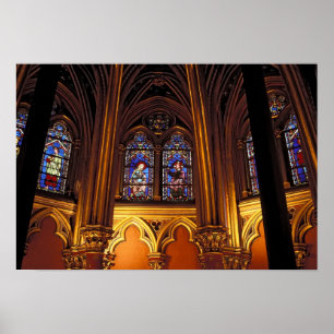 Lower chapel of La Sainte-Chapelle, Paris, 2 Poster
