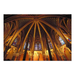 Lower chapel of La Sainte-Chapelle, Paris, Photo Print