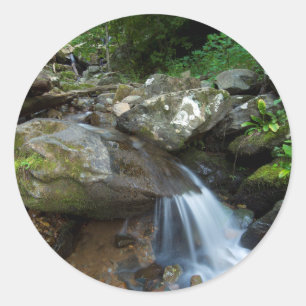 Lower Dark Hollow Falls, Shenandoah Classic Round Sticker