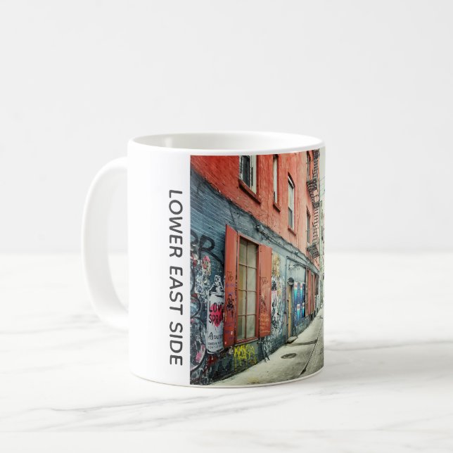 Lower East Side Graffiti, New York City Coffee Mug (Front Left)