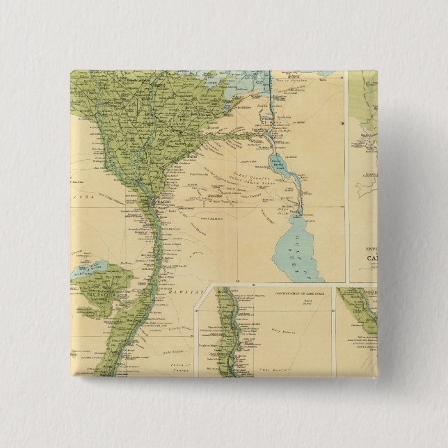 Lower Egypt 15 Cm Square Badge (Front)