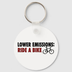 Lower Emissions Ride A Bike Key Ring