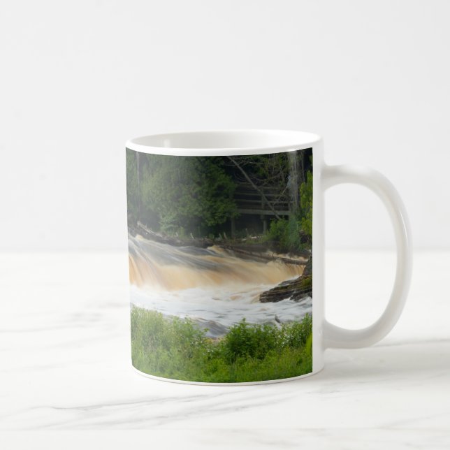 Lower Falls At Tahquamenon Coffee Mug (Right)