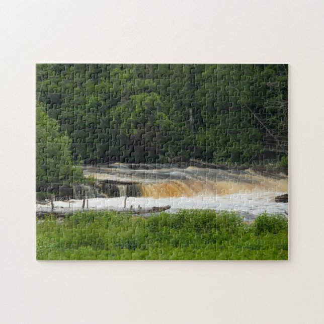 Lower Falls At Tahquamenon Jigsaw Puzzle (Horizontal)