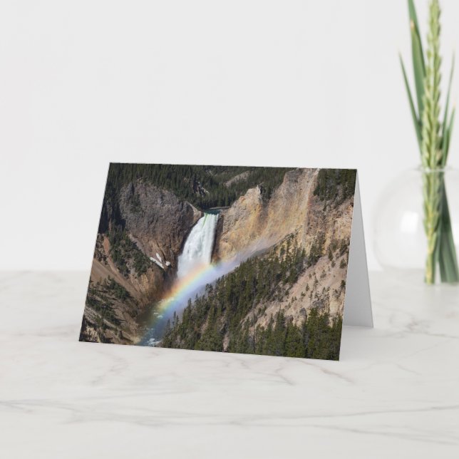 Lower Falls Folded Greeting Card (Front)