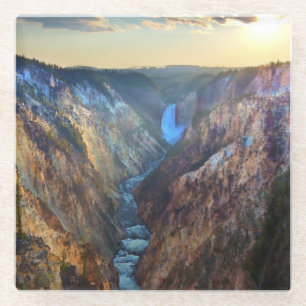 Lower Falls from Artist's Point Glass Coaster
