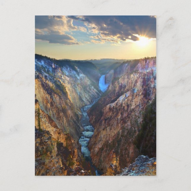 Lower Falls from Artist's Point Postcard (Front)