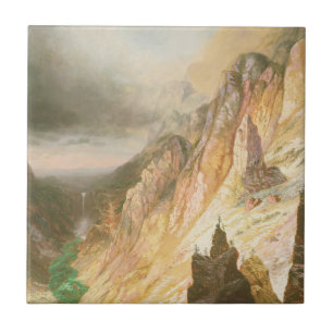 Lower Falls, Grand Canyon of the Yellowstone Tile