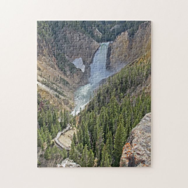 Lower Falls of the Yellowstone Landscape Puzzle (Vertical)