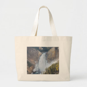 Lower Falls of the Yellowstone Large Tote Bag