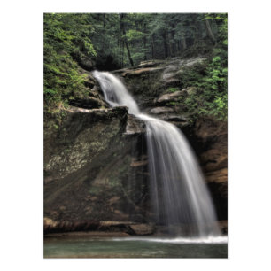 Lower Falls, Old Man's Cave, Hocking Hills, Ohio Photo Print