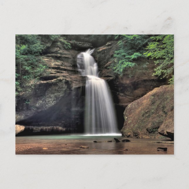 Lower Falls, Old Man's Cave, Hocking Hills, Ohio Postcard (Front)