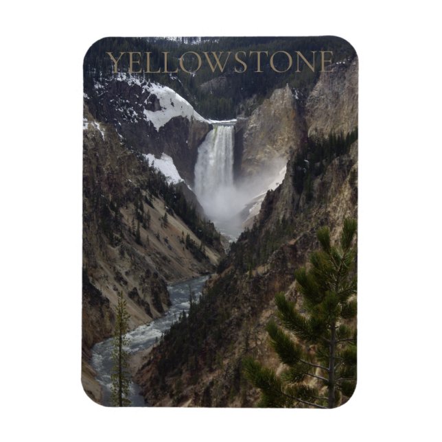 Lower Falls Yellowstone National Park  Magnet (Vertical)
