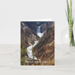 Lower Falls Yellowstone Thinking Of You Card