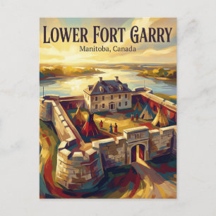 Lower Fort Garry Canada Postcard