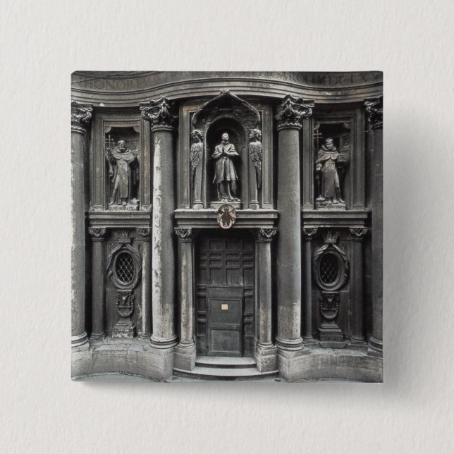 Lower half of the facade, 1637-41 15 cm square badge (Front)