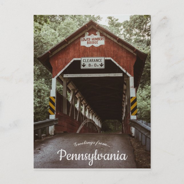 Lower Humbert Bridge Somerset County Pennsylvania Postcard (Front)