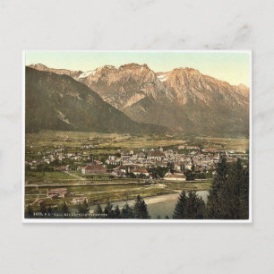 Lower Inn, Hall and Bettelwurfspitze, Tyrol, Austr Postcard
