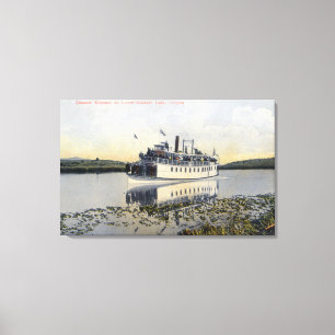 Lower Lake View of Steamer Klamath Canvas Print