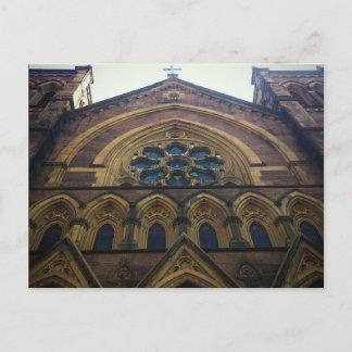 Lower Manhattan Catholic Church Architecture Postcard