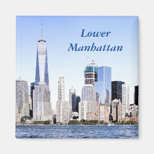 Lower Manhattan Colour Sketch Magnet